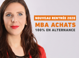 Rentrée 2020 : découvrez le MBA Achats 100% en alternance