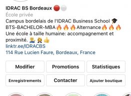 Suivez notre compte Instagram @Idrac_Bordeaux