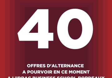 40 offres d’alternance à pourvoir en ce moment à l’IDRAC Bordeaux !